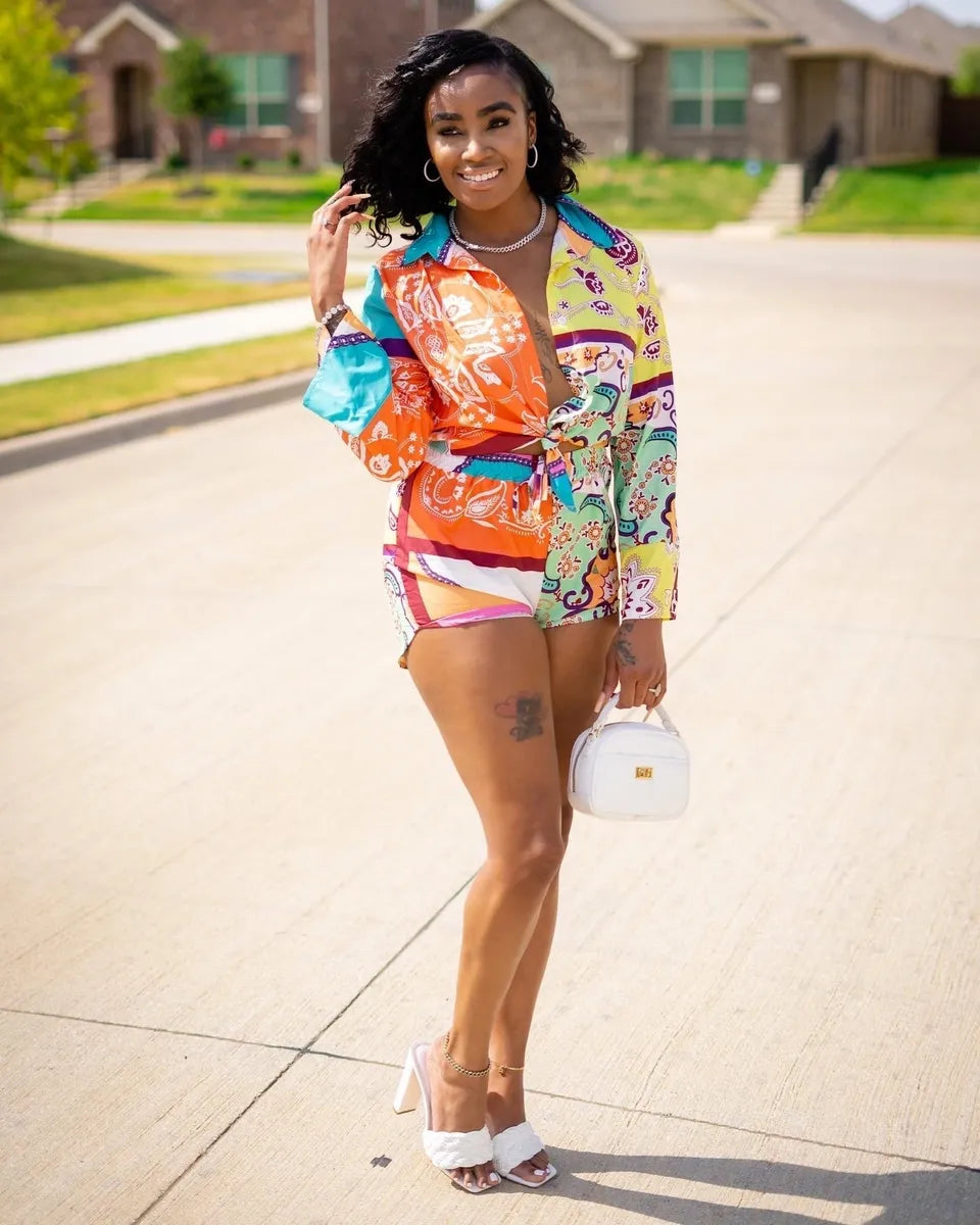 girl wearing two piece dress