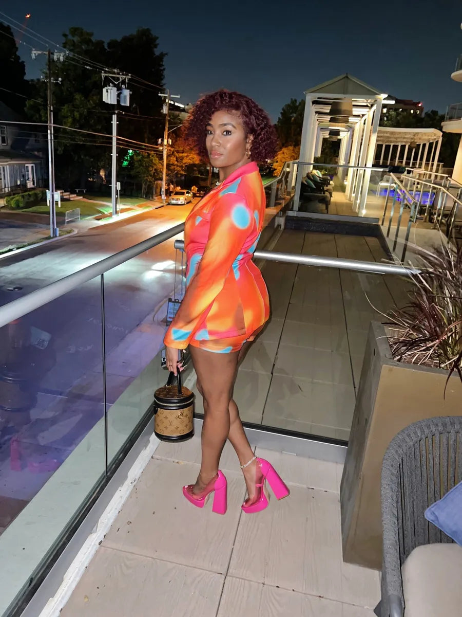 orange suit jacket