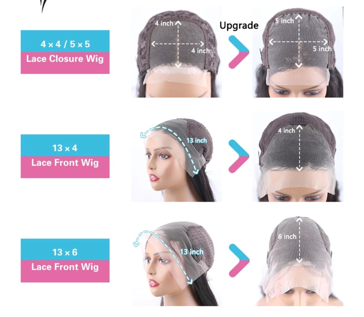 brazilian human hair wig size